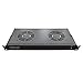 Price comparison product image LMS Data Rack Fan Shelf - 2 Way Rack Mount 1U Fan Tray for 19 Inch Server Data Cabinet - Cooling Fan Shelves for Network Rack Equipment, 48.5x20x40 cm