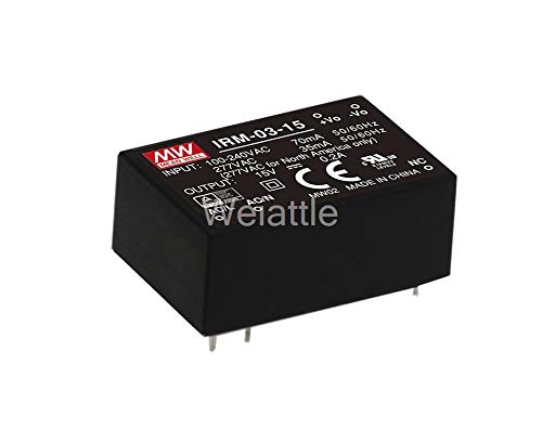 Utini Mean Well �I���W�i��IRM-03-5 5V 600mA meanwell IRM-03 5V 3W PCB�}�E���g�X�^�C�� - (�u�����h: New)