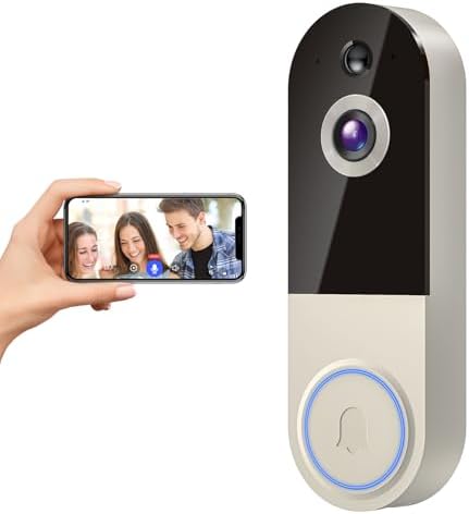 1080p Wireless Video Doorbell Camera with AI Motion Detection for...