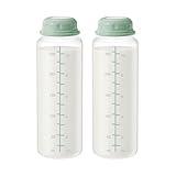 TOVVILD 11oz Breastmilk Storage Bottles, Compatible with Momcozy Milk Cooler 12oz, Narrow Neck Baby Bottles, BPA-Free & Leakproof, Must-Have Breastfeeding Essentials, 2PCS