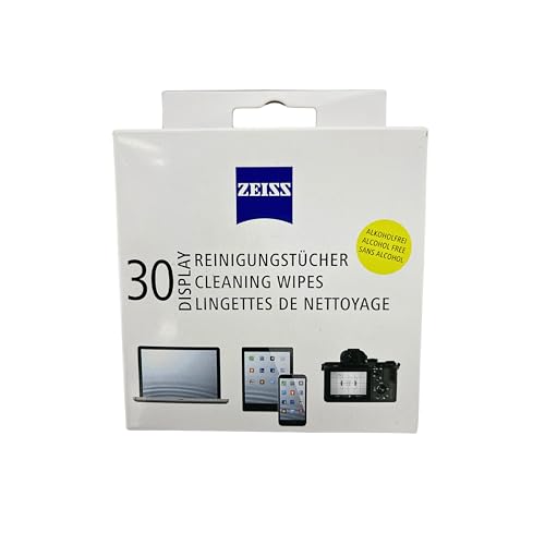 ZEISS Lens Wipes 30 Count- Pack of 1| Lens Cleaner - Perfect for Spectacles, Eyeglasses, Sunglasses, Camera Lenses, Binoculars and all other lenses