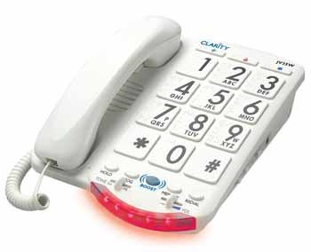 DeRoyal Clarity Big Button Braille Phone With Back Talk - White Buttons On Black