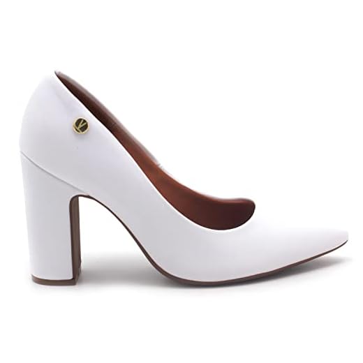 Sapato Scarpin Feminino Vizzano 1285.400 Bico Fino Macio Cor:Branco;Tamanho:39;Genero:Feminino