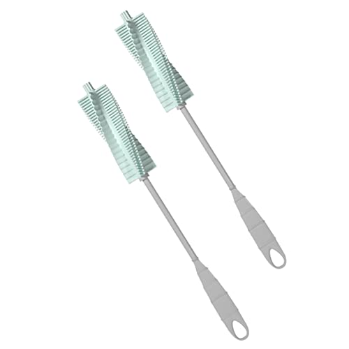Gogogmee Silicone Bottle Brush Set Pcs Long Handle Rotating Brush for Stain and Tidy Kitchen