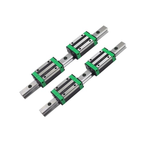 Rail linéaire HGW15CC et 4 blocs de guidage à bride carrée pour machine CNC