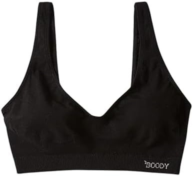 Boody Body EcoWear Women's Padded Shaper Bra Organic Bamboo Wireless Seamless Light Bra W/Removable Padding Soft Comfortable