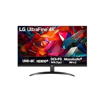 Monitor LG UltraFine™ - Tela UHD 4K 32", HDR10, DCI-P3 90%, Dynamic Action Sync – 32UR500K-B.AWZM