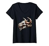 Photo Gallery donna dragon skull for dragon lover unique skelton face graphic maglietta con collo a v Photo Gallery donna dragon skull for dragon lover unique skelton face graphic maglietta con collo a v