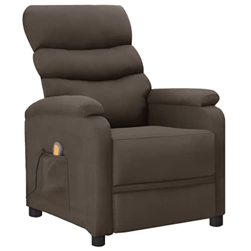 Yuhi-Hqyd Massage Reclining Chair,Massage Sofa,Leisure Lounge Chair,Reading Chair, With Usb,Side Pocket,6-Point Vibration Massage,Adjustable Backrest And Footrestassembly Required, Gray Faux Leather #TOP17