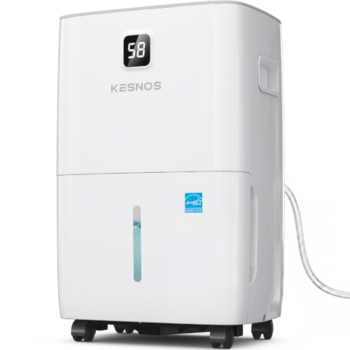Image of 120 Pint Energy Star Dehumidifier for Basement with Drain Hose, 6500 Sq. Ft