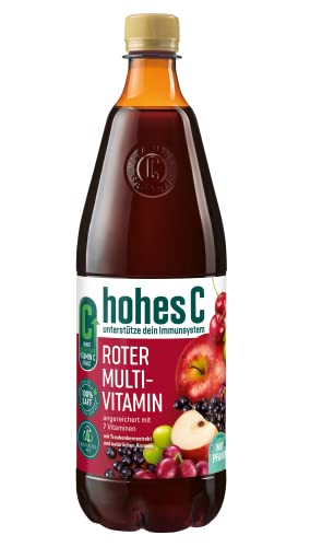 hohes C Zumo de frutos rojos Multivitamínico 100% Zumo Pack 6 x 1L