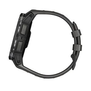 Garmin Instinct® 3 50mm, AMOLED Display, Rugged Outdoor GPS Smartwatch, Metal-Reinforced Bezel, Built-in Flashlight, Up to 18 Days of Battery Life, Charcoal (Renewed) — photo 5 of 6