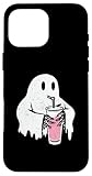 Photo Gallery ghost drinking milkshake - carino costume spettrale di halloween custodia per iphone 16 pro max Photo Gallery ghost drinking milkshake - carino costume spettrale di halloween custodia per iphone 16 pro max