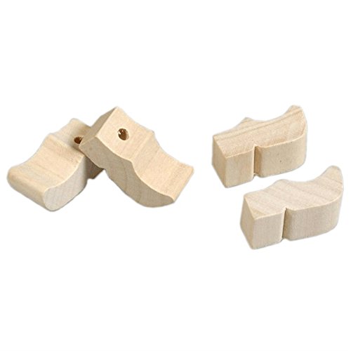 ANCIENS PETITS SABOTS en bois peint main. Art populaire EUR 14,00
