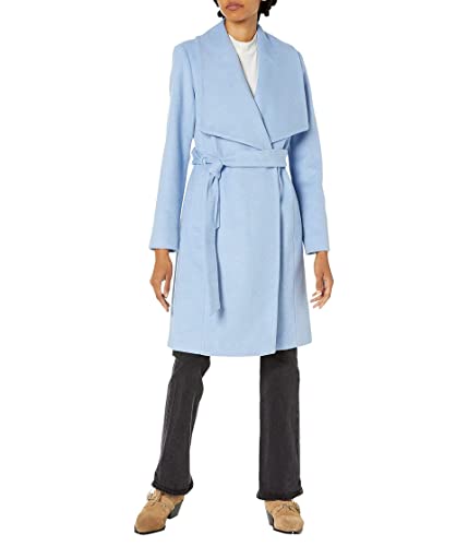 Image of Cole Haan Women's Belted Wool Blend Wrap Coat