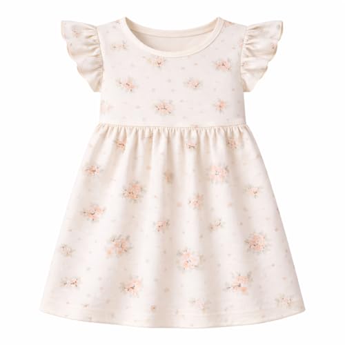 Image of EIO Girls Cotton Frock Dress Combo Pack | Multicolor Printed Knee Length Casual Dresses for Kids | Soft & Breathable Summer Wear Outfit