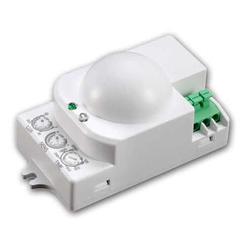Détecteur de Mouvement Micro-Ondes intégré OR-CR-278 – Détection de Mouvement à 360°, portée de 16 m, réglable, idéal pour Une Utilisation en intérieur, pour Ampoules LED et à Incandescence