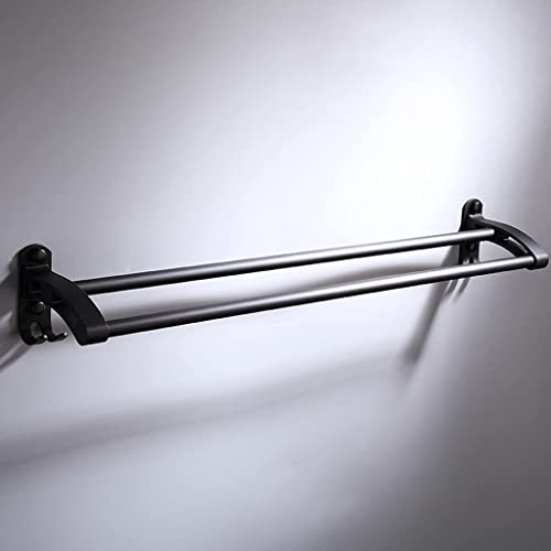 Porte-serviettes en aluminium de qualité supérieure noir mat