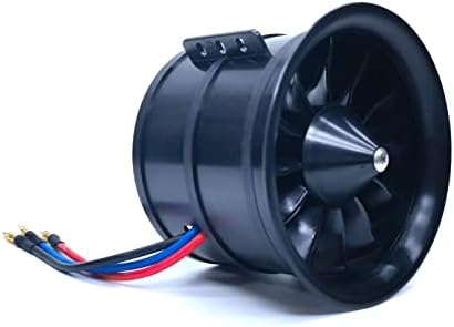 DoBoFo EDF 90mm 6S 1450KV 12 Blades 25.2V Electric Ducted Fan, Hobby RC Jet Engine Propeller, RC Car Engine Parts, High Speed Brushless Motor, Remote Control Model, Replacement Airplane Parts DIY
