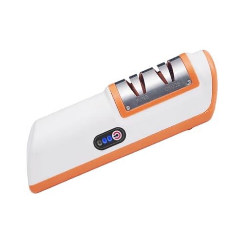 Afilador De Cuchillos De Cocina - Amoladora De Tijeras De 3 Etapas - Afilador De Cuchillas De Cuchillas Eléctrico Con Carga USB Automática,Para Afilar Navajas Cocina Trabajo Jardín Adultos