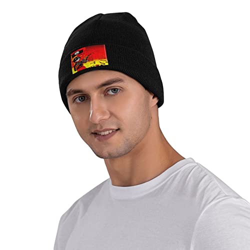 Lil Darkie Knit Hat Winter Summer Warm Skull Cap For Womens And Mens Beanie Hat Black #TOP4