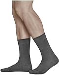 vitsocks Men's 80% MERINO WOOL Thin Warm Winter Socks (3 PAIRS) Fine Business Dress Everyday Woollen Mid-Calf, grey, 10-12