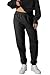 Produktbild Smith & Solo Jogginghose Damen  Baumwolle Frauen Winter Sporthose, Laufhosen Fitness High Waist, Sweatpants Freizeithose Lang, Jogging Hose Trainingshose Warme Modern Anthrazit/M
