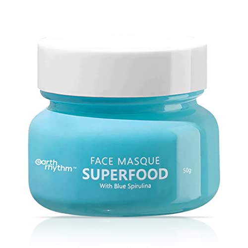 Earth Rhythm Superfood Face Masque with Blue Spirulina & Squalane, 50 g (Pack of 1)