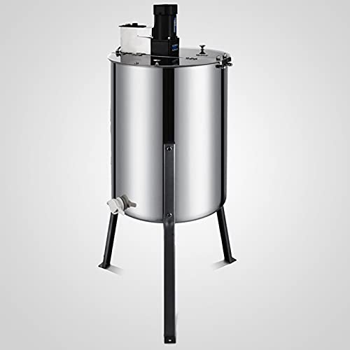 Verbesserter elektrischer Honigschleuder-Separator mit 4 Rahmen, Edelstahl-Waben-Spinner-Trommelkurbel, Bienenzucht-Pro… – Bild 4