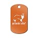 Got Border Collie Engraved Keychain/GI Tag Mister Petlife v2 Sheep Dog Orange