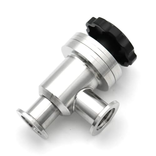 Válvula angular de vacío KF16 manual tipo flapper en acero inoxidable 2