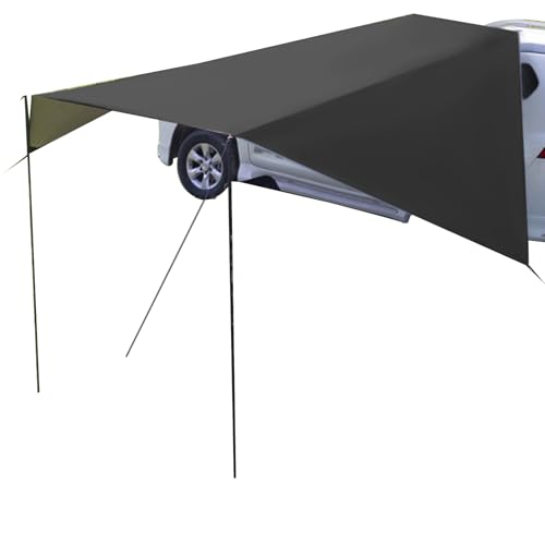 Toldo de coche para SUV – Tienda de campaña impermeable para camping, toldo de sombra, duradera para exteriores, ligera | Práctica tienda de campaña premium para camión autobús sedán