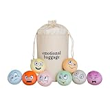 Emotional Baggage Plush Toys with Canvas Storage Bag | Plush Stress Balls | Social Emotional Learning | Emotion Toys | Toys About Feelings | Calm Corner | Stress Relief