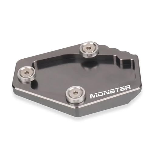 tänder-Verbreiterung Motorrad-Seitenständer-Auflage Für Ducati Monster 950 937 Monster, Fuß-Seitenständer-Verlängerungsplatte, Ständervergrößerung(Titan)