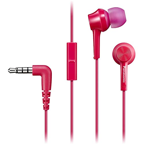 Panasonic RP-TCM115 Canal-Type in-Ear Headphones, Pink
