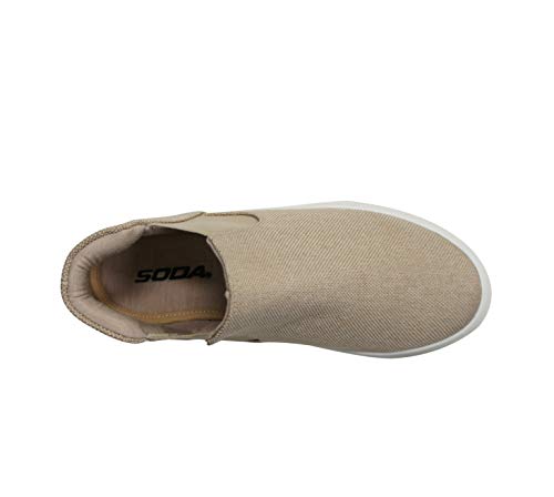 Soda Woods ~ Slip On High Top Twin Gore Double Layer Foam Padded Cushion Sock Fashion Sneakers3