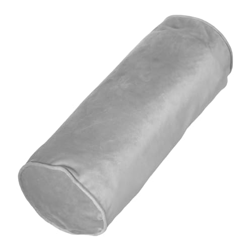 INOOMP Funda para Cojín Cilíndrico de Terciopelo con Cremallera Funda Redonda para Almohada Cervical Diseño Minimalista y Duradero para Dormitorio y Viaje