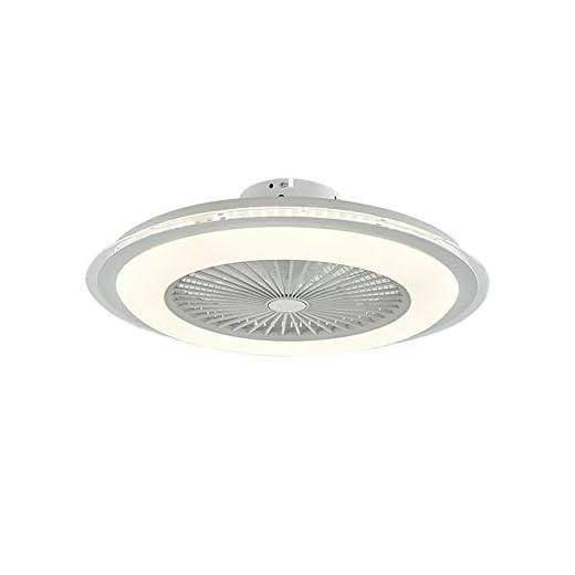 Ceiling Fan LED Fan Chandelier, 36 W, Ceiling Lighting, dimmable with Remote Control, Dimmable Adjustable Wind Speed, Modern Bedroom (white)