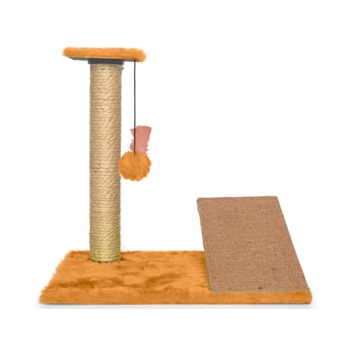 Arranhador Gatos Poste Com Rampa E Brinquedo Exclusivo