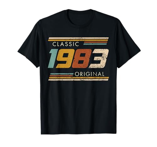 Classic 1983 Originale Vintage Birthday Est 1983 Edition Maglietta
