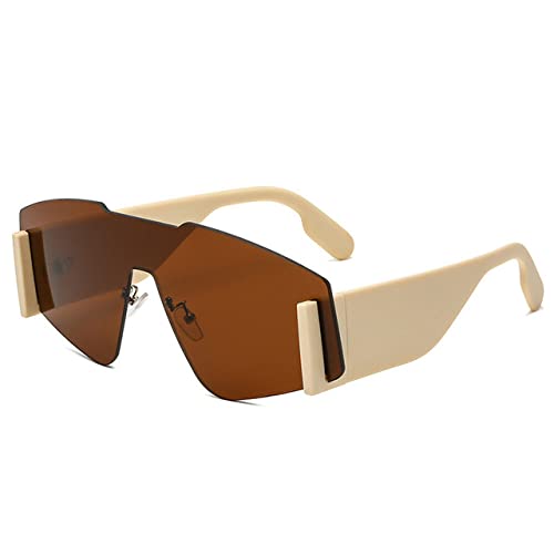 Lunettes de soleil oversize vintage masque avec verres dégradés