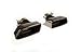 Produktbild OptimumParts24 2 Endrohre Blenden Schwarz Chrome passend für F10 F11 F12 F13 F06 535i 535d 540 550 Look 635i 640i 650i 635d 640d 650d