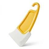 1pc Heat-resistant Silicone Spatula Rubber Kitchen spatula For Baking, Scraping Non-stick cookware, safe and Flexible for Cooking Removes Residue from Pots and Pans Yellow