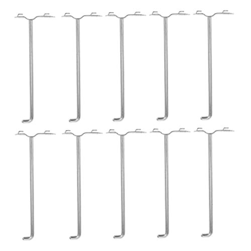 Yardwe Garden Tool Hanger Hooks 10 Pack Rustproof Metal Tool Organizer 150mm Length for Warehouse Garage Logistics