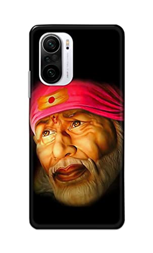 Image of PRINTFIDAA Sai Baba Lord Shiridi Great God Hinduism Religious Hard Back Cover for Redmi K40 / K40 Pro / K40 Pro+ Back Cover -(P6) KAT1002