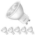 Fionaled GU10 LED Bulbs, 50W Halogen Replacement, 3000-Kelvin Soft Warm White,Not Dimmable, 38° 2 Prong MR16 LED Spotlighting Bulbs, Flciker Free, No Lead No Dazzing, 6-Pack