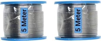 Hillgrove 10 Meter Tin-Lead Alloy Soldering Wire (Quick Melt and Rapid Solidification with Good Tensile Strength) for and above 0 W Simple (Flat Tip)