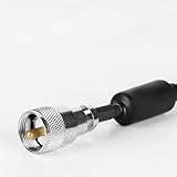 RFI Entstörungs-Ferritkerndrossel für HF-Funkstabilisator, 1-300 MHz Gleichtakt-Geräuschfilter mit MJ-MP-Stecker, schwarze ABS-Hülsenperle für RG-58-Koaxialkabel