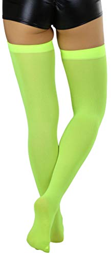 Image of ToBeInStyle Women's Nylon Thigh High Schoolgirl Opaque Stockings