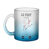 Parfait pour offrir en cadeau Fabulous Mug en Verre Bleu - Le Foot M\'Appelle Sport Passion Football